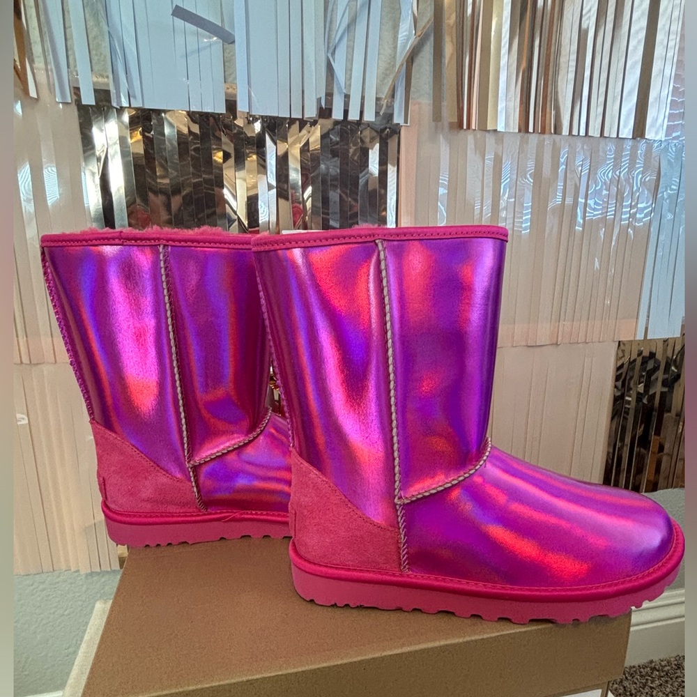 Women’s Ugg Pink Boots, size 8